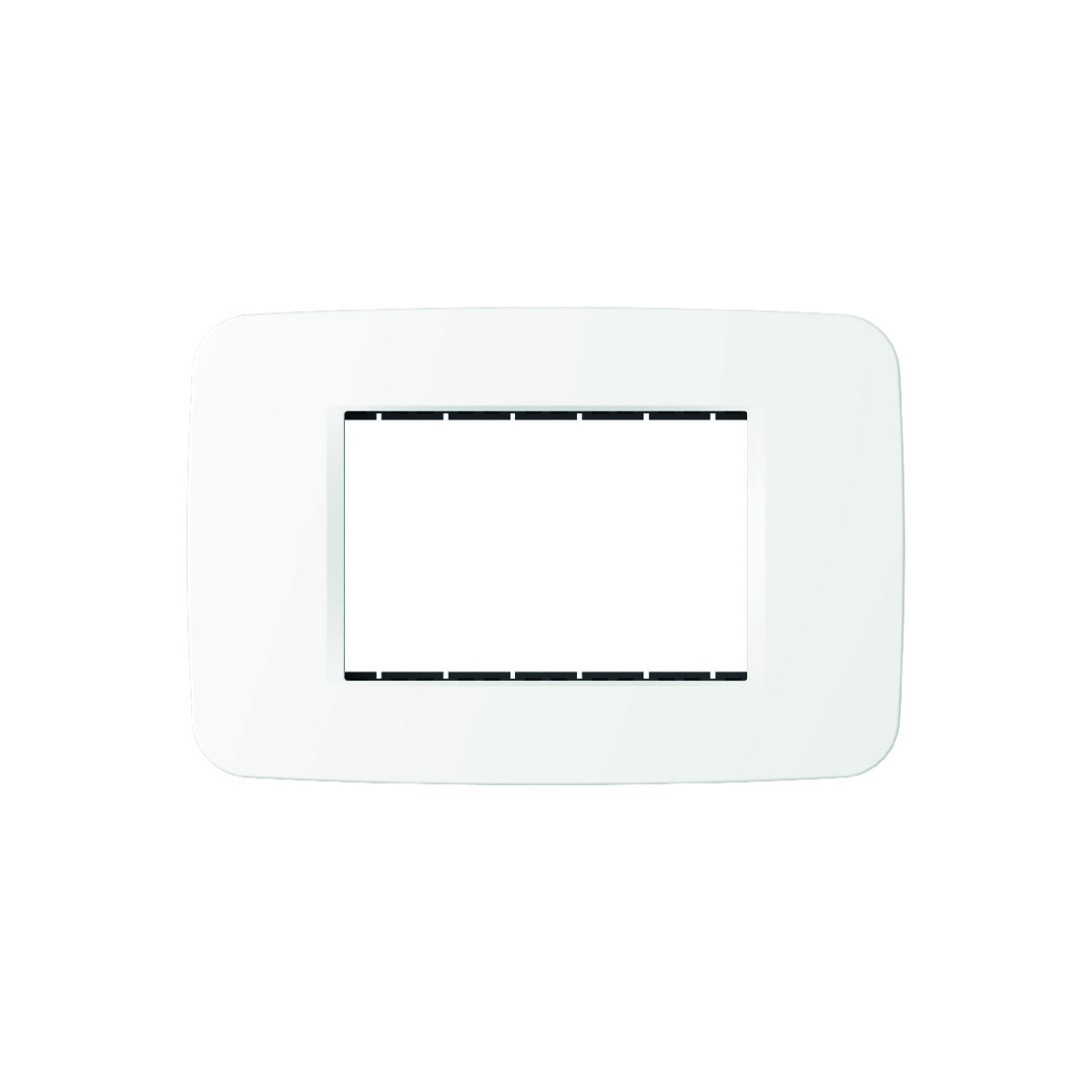 Placa y Marco Blanco para 3 Módulos Línea Origen ABB 