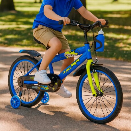 Bicicleta Infantil Wow Rodado 20 con Botellita Deportiva Azul