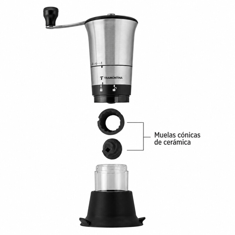 Molinillo de Café Manual Tramontina Acero Inoxidable Molinillo de Café Manual Tramontina Acero Inoxidable