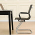 Silla De Escritorio Ergonómica Con Tapizado De Cuero Sintético SILLA ATENCION CROMADA SIMIL CUERO