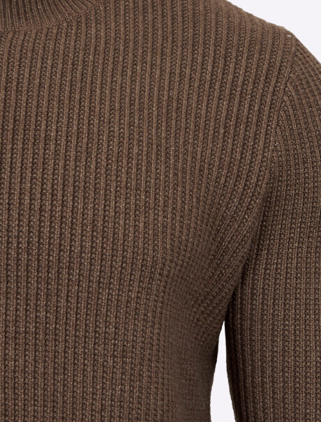 Sweater liso marron