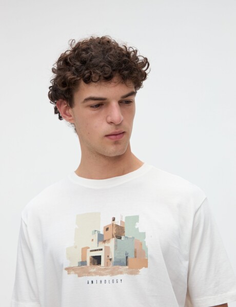 Remera Hess Off white
