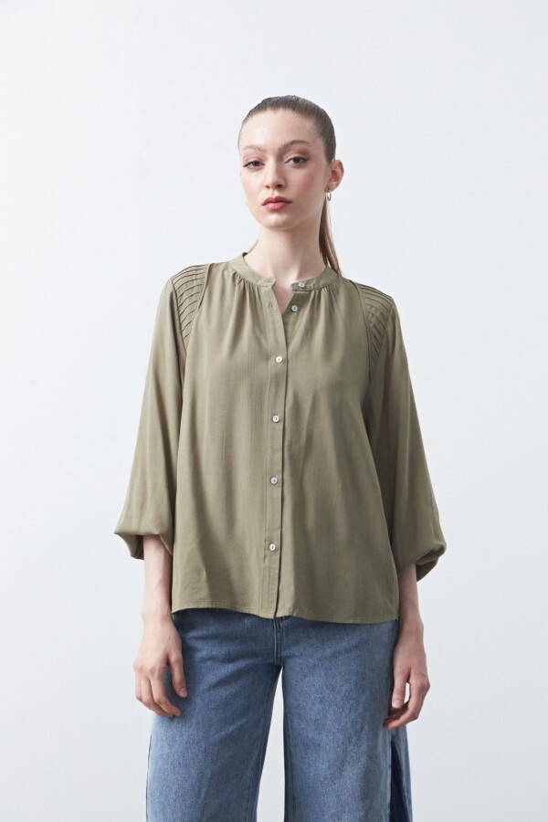 CAMISA ONA Verde Grisáceo
