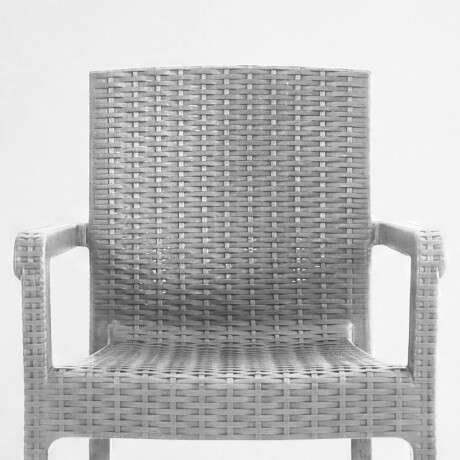 Silla Jardín Rattan Exterior Balcón Apilable UV 150k Blanco