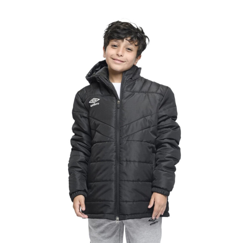 Parka Infantil Umbro New Classic Kids Negro - Blanco