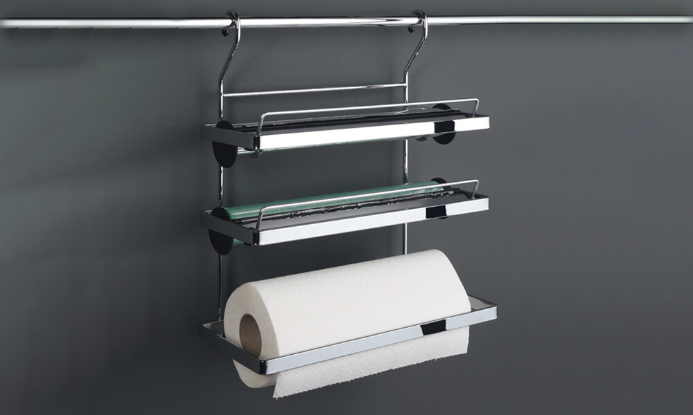 Porta rollos triple de cocina Porta Rollos Triple De Cocina