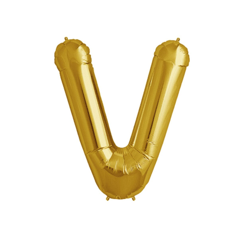 Letra Inflable Dorada 16" V