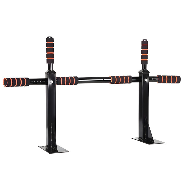 Barra De Dominadas Reforzada Multifunción Pared +Tornillos ® Color Negro