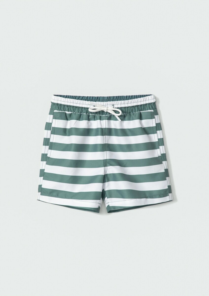 SHORT INFANTIL ESTAMPADO - VERDE 