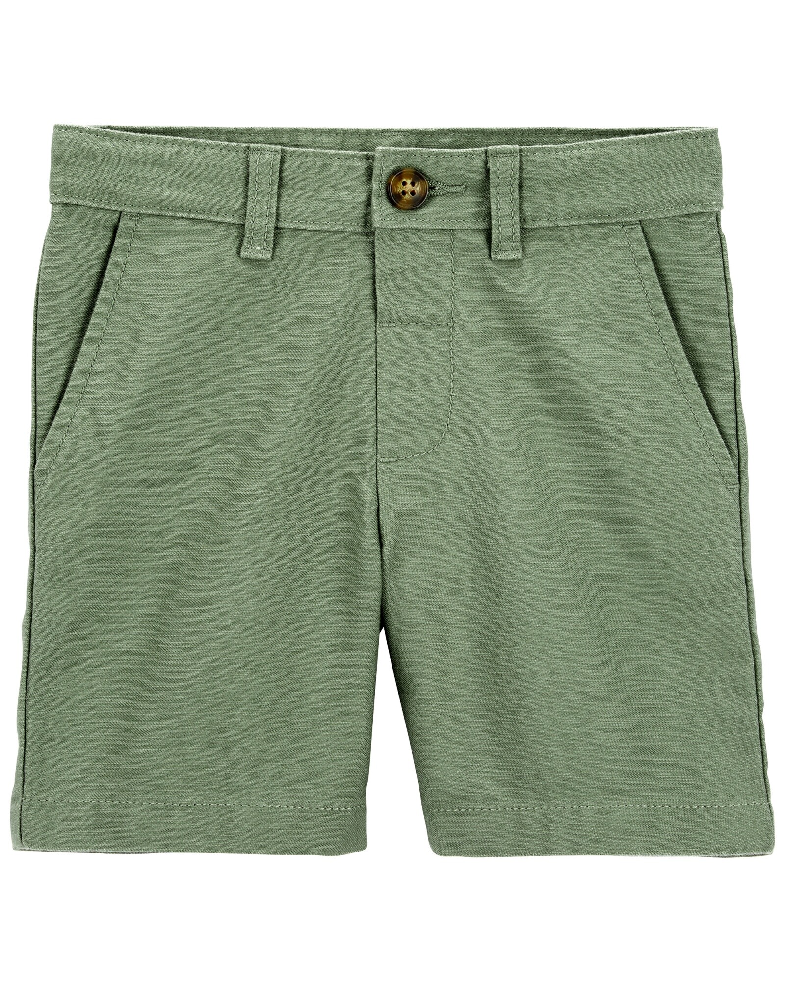 Short de algodón, frente plano Sin color