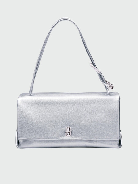 MARC JACOBS - THE METALLIC LARGE DUAL BAG Plateado