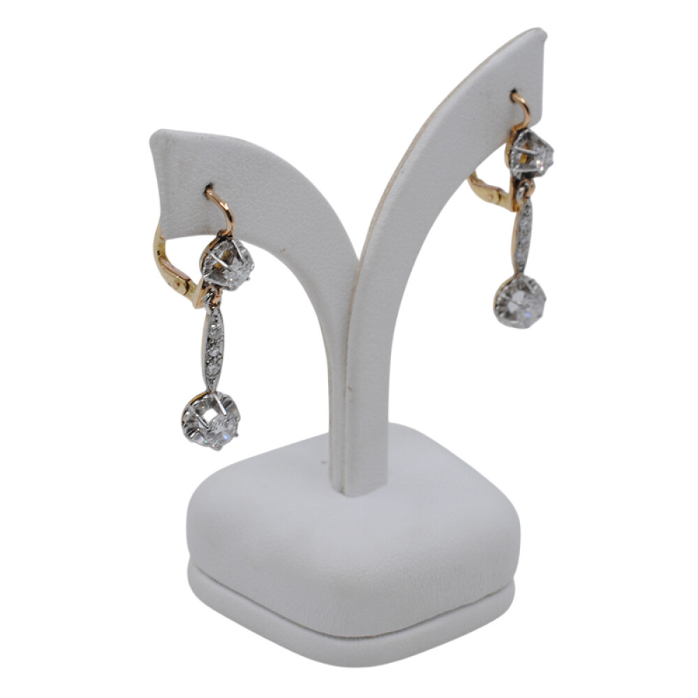 Caravanas oro 18k brillantes y diamantes Caravanas oro 18k brillantes y diamantes