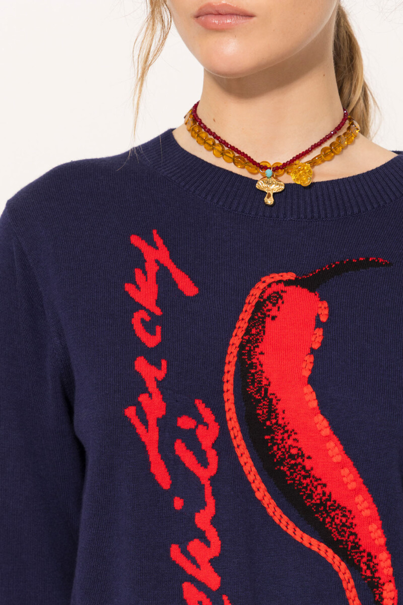 SWEATER CHILI Azul Marino