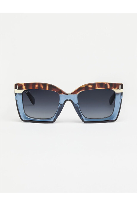 Lentes Tiwi Mali Tricolor Green Tortoise/blue /beige With Blue