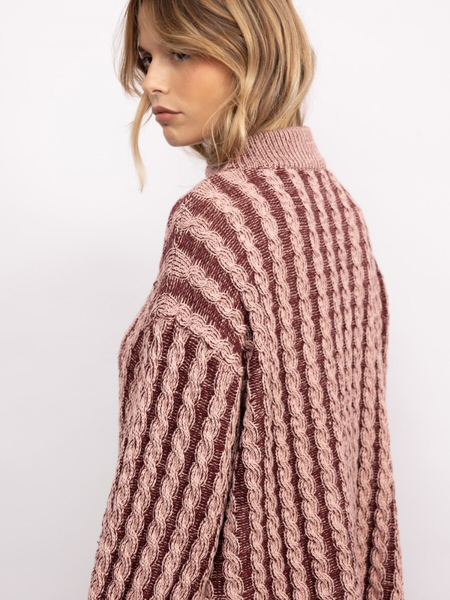 Sweater Edith Long - Bordó 