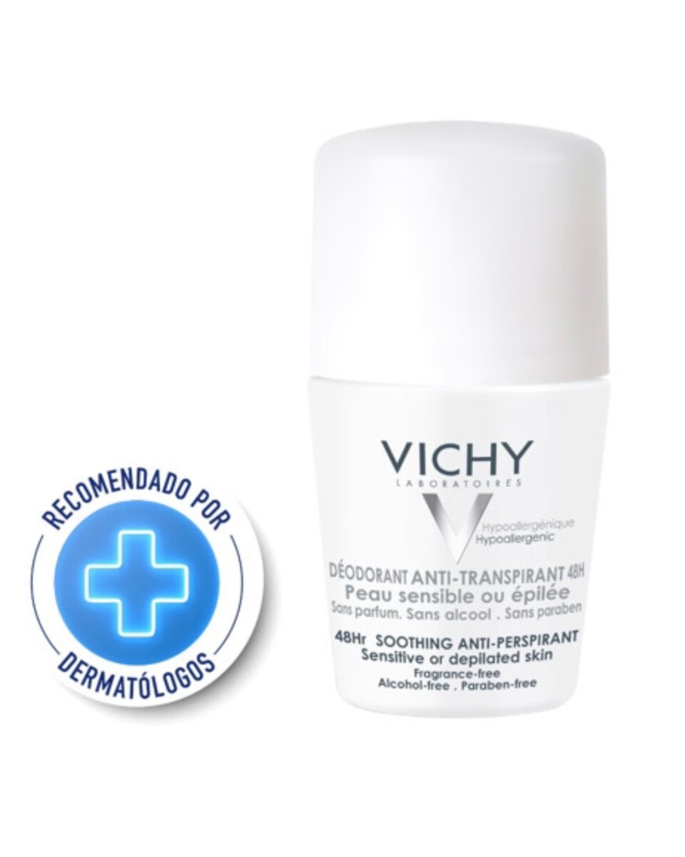 Vichy Desodorante Roll On Piel Sensible 50 ml | Protección y Suavidad para Piel Delicada