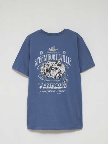 Camiseta manga corta -Mickey Azul Piedra
