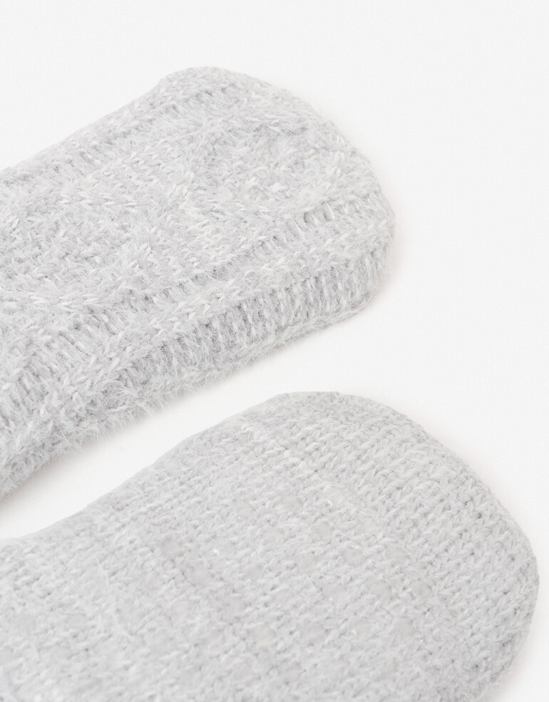 Pantuflas Pantuflas Trenzadas - Gris Melange