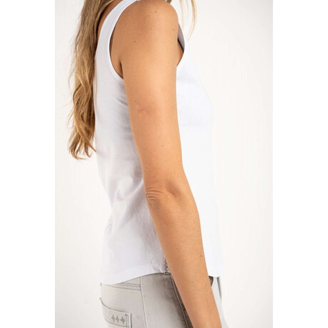 Musculosa Algodón Peinado Blanco