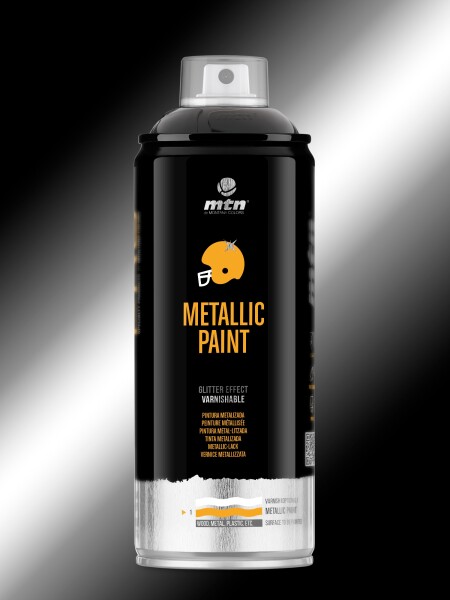 AEROSOL MTN PRO METALIZADO NEGRO 400ML N/A