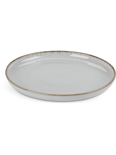 Plato FERDUS Ø19cm porcelana gris Plato FERDUS Ø19cm porcelana gris