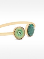 Pulsera De Brass Con Piedras azul