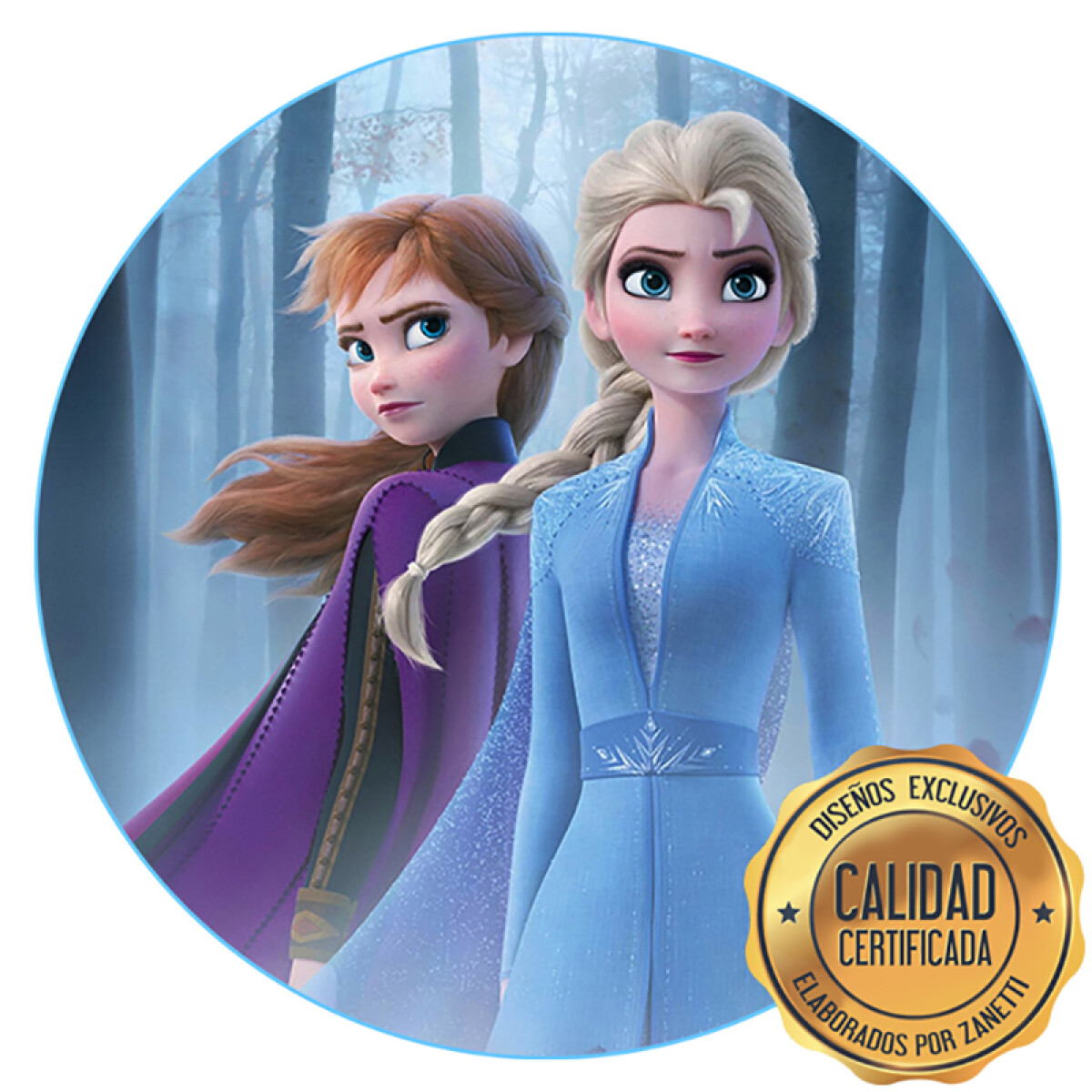 Lámina Frozen - Elsa y Anna Red. 