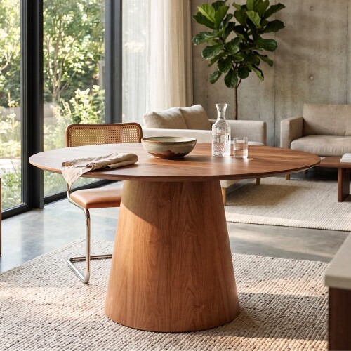 Mesa de comedor Zara 1.35 - Línea Manhattan Marrón