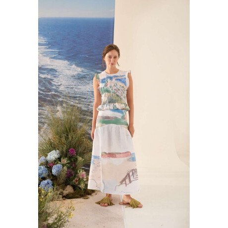 Falda Lua Print Agua