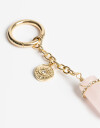 Llavero Piedra Llavero Y Bag Charm Con Piedra Natural - Combinacion Bicolor