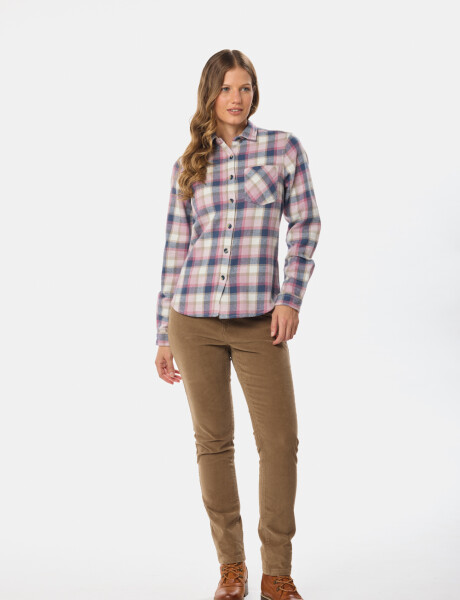 PANTALON DE PANA CON SPANDEX Beige