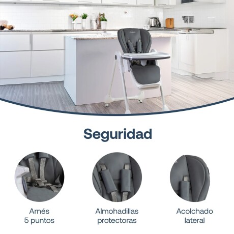 Silla de Comer EasyFeed Bebesit GRIS Silla de Comer EasyFeed Bebesit GRIS