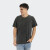 Remera Reef Oversize Front Woven Label Negro