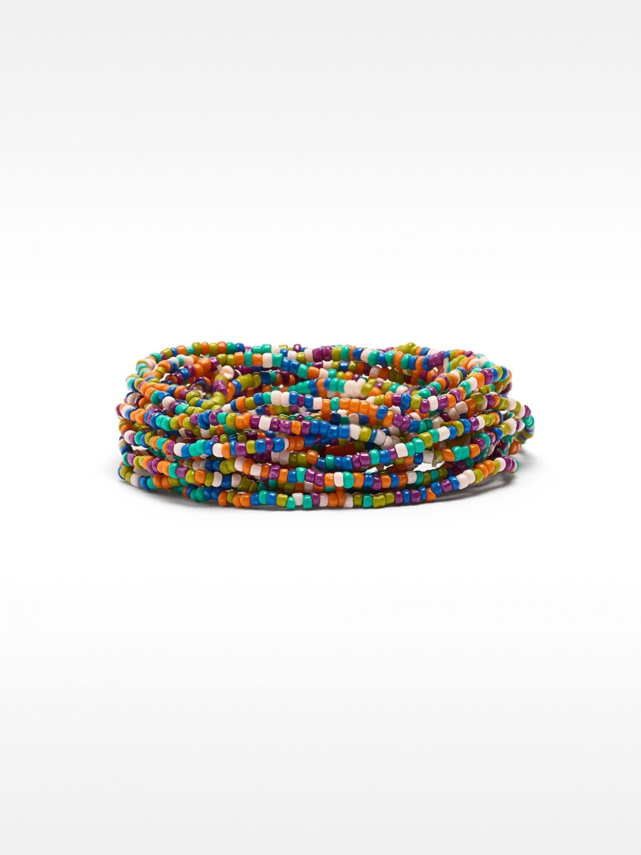 Set De Pulseras Elásticas Multicolor multicolor