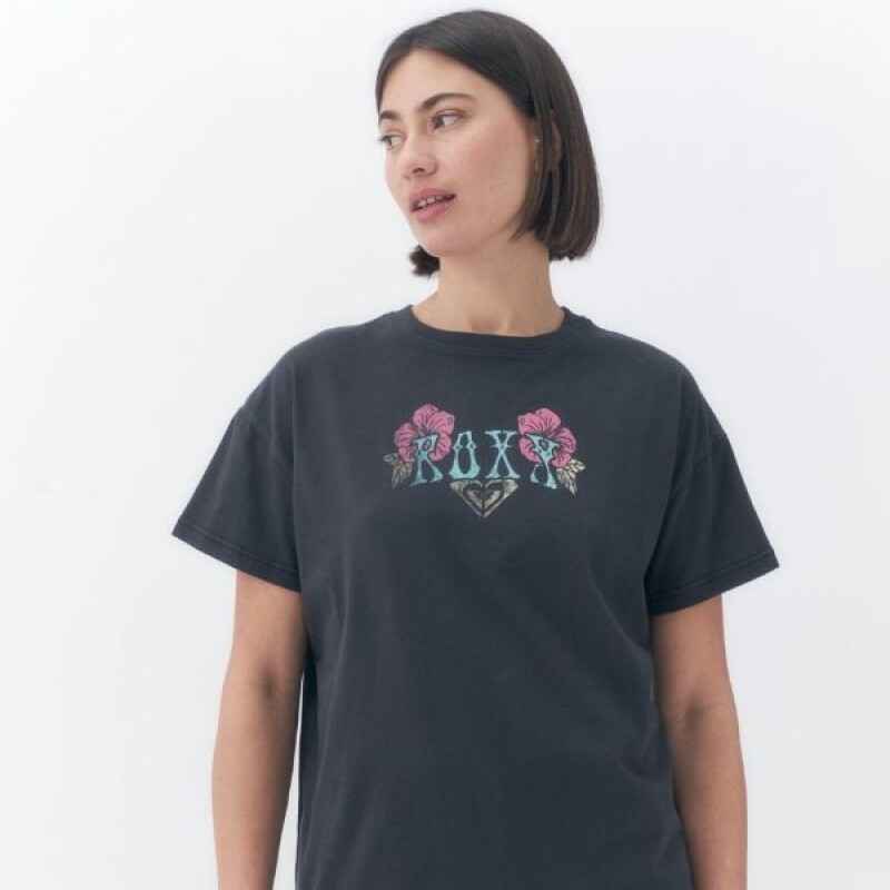 Remera Roxy Oversize Negro
