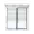 Ventana de PVC Blanco 120 X 100 Con Persiana Corrediza Ventana de PVC Blanco 120 X 100 Con Persiana Corrediza