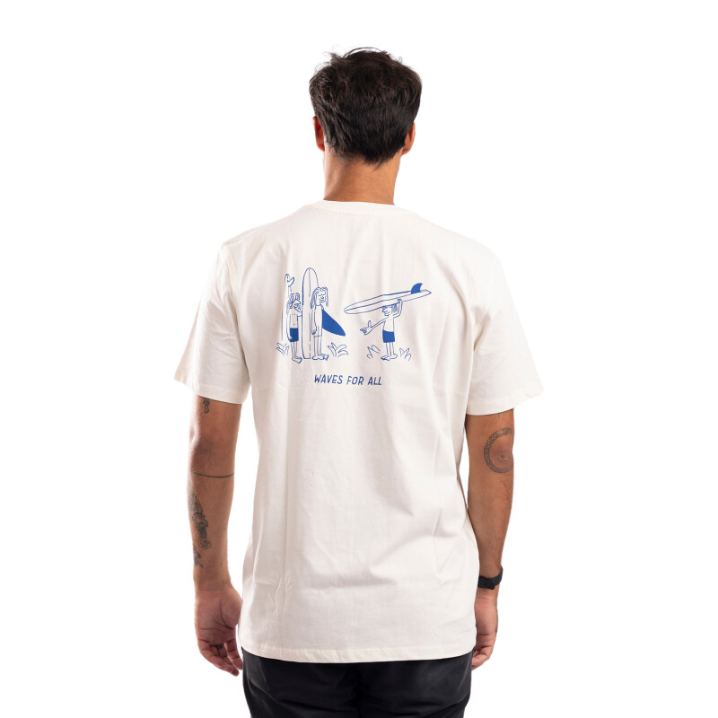 Remera La Isla Waves For All - Vintage white Remera La Isla Waves For All - Vintage white