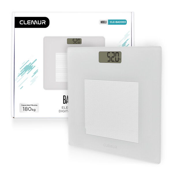 Balanza Digital de Baño IMBACK Hasta 180kg, con Pantalla LCD y Step-On Balanza Digital de Baño IMBACK Hasta 180kg, con Pantalla LCD y Step-On