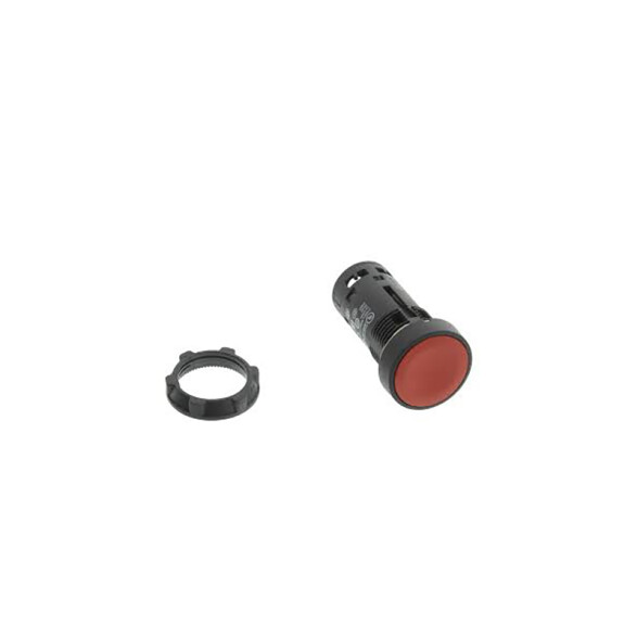 Pulsador rasante rojo 1NC ø22mm IP65 TL5066