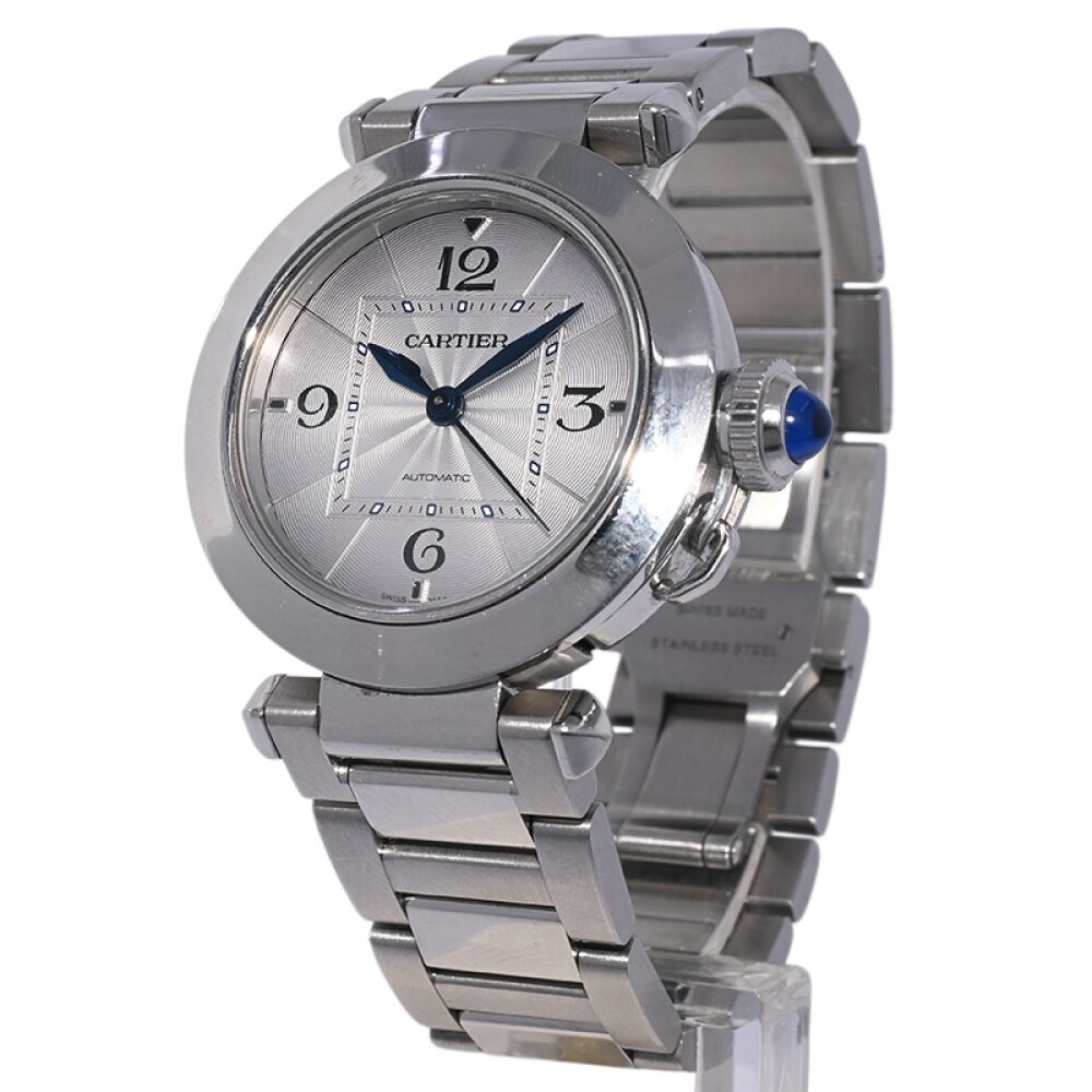 Cartier Pasha 4327 referencia WSPA0013 automático 35 mm. año 2024 con caja, papeles y malla de cuero. Cartier Pasha 4327 referencia WSPA0013 automático 35 mm. año 2024 con caja, papeles y malla de cuero.