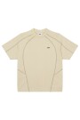 OBEY CONTRAST STITCH TEE Beige