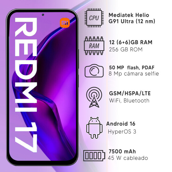 Xiaomi Redmi 17 12(6+6)gb Ram 256gb 4g VERDE