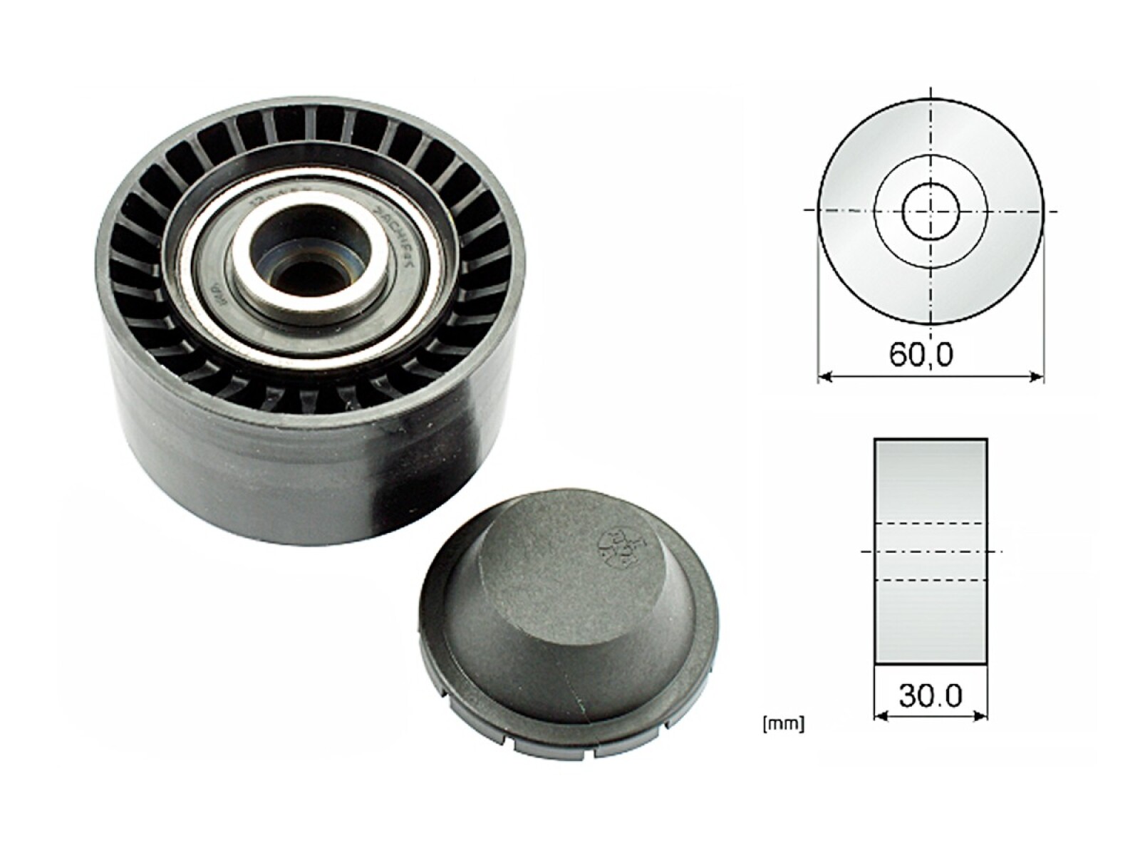 Tensor Guia Correa Citroen C3/C4/Berlingo Ford Fiesta/Ecosport Opel Combo Peug 206/307/Partner 01-25 
