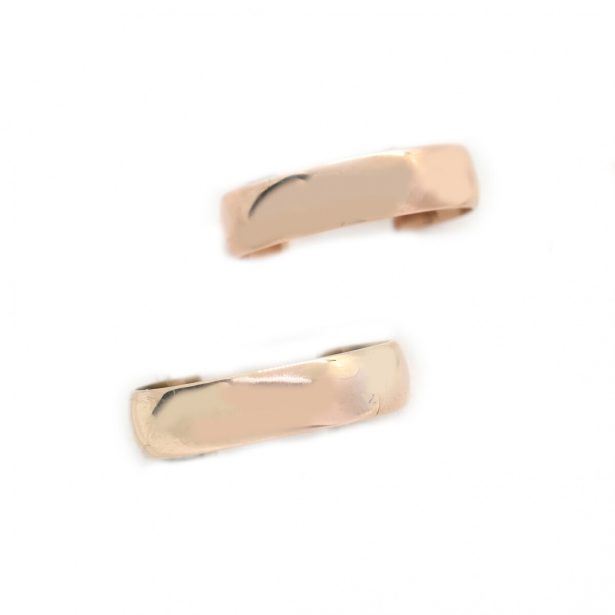 Par de Alianzas y Cintillo en Oro 9 Kilates 4.5mm Finas 