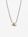 Cadena Corta con Dije Metal Collar Con Dije Nudo Biplating - Dorado