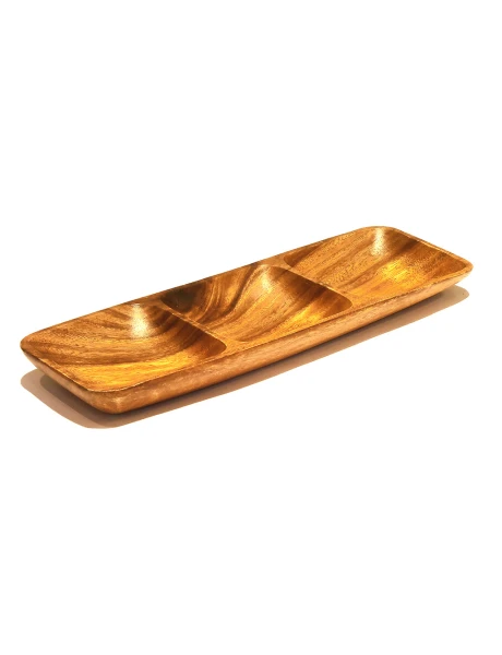 COPETINERO RECT. 3 DIVISIONES MADERA 20X9X2.5CM COPETINERO RECT. 3 DIVISIONES MADERA 20X9X2.5CM
