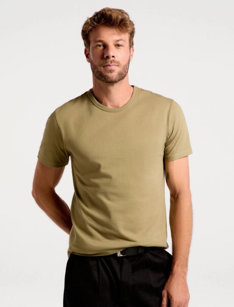 CAMISETA BÁSICA MANGA CORTA VERDE