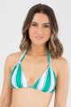 Top halter regul est. Green stripe