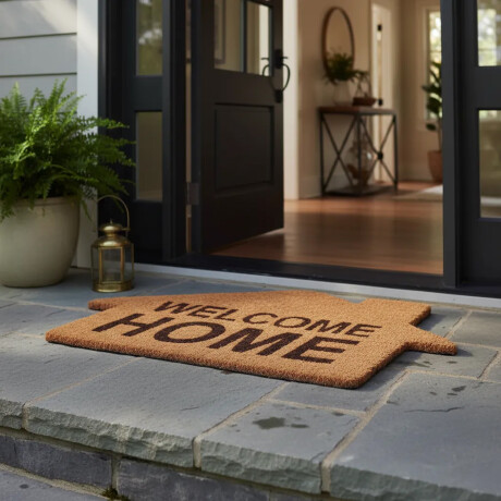 Alfombra Puerta Entrada Felpudo Coco Goma 40X60 Welcome/home
