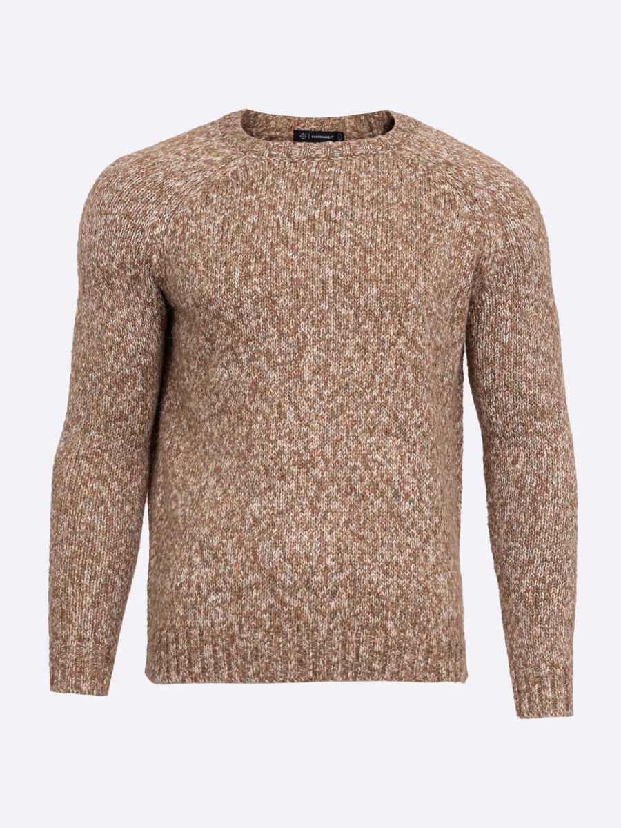 Sweater boutoné - marron 